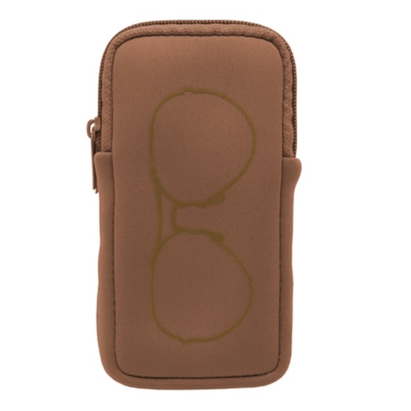 MYTAGALONGS Double Eye Glass Case in Brown - Picture 2 of 3